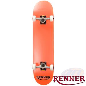 Renner Pro Series Complete Skateboard 7 Ply, Virus Trucks, Abec 9 - Orange - Momma Trucker Skates