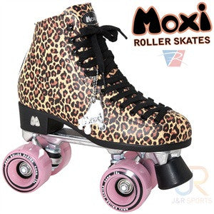 Moxi Ivy Jungle Leopard Roller Skates - Momma Trucker Skates