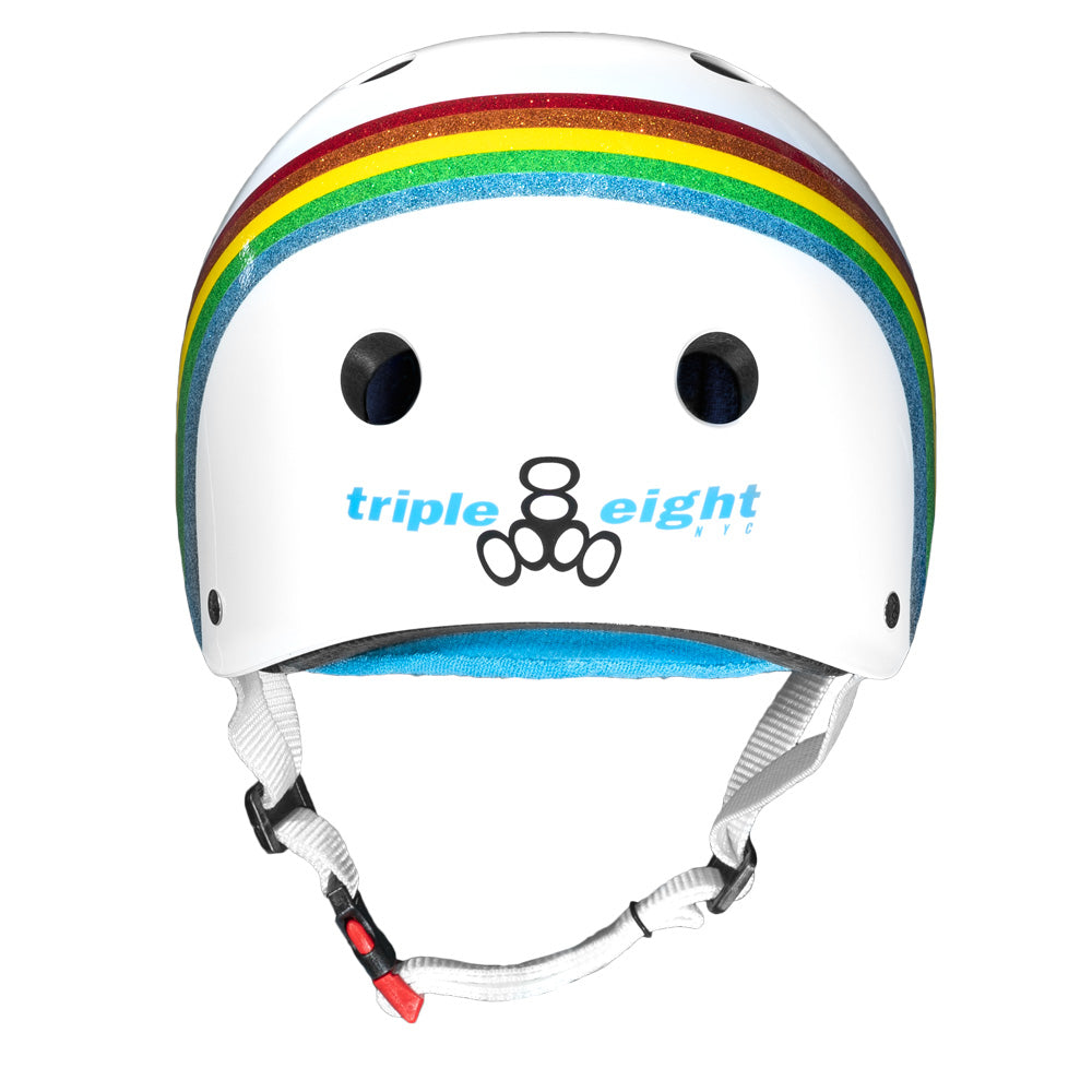 Triple8 Cert Sweatsaver Rainbow Sparkle - White - Momma Trucker Skates