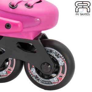 FR Skates Adjustable Childrens Inline Skates - Pink 32-34 - Momma Trucker Skates