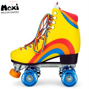 Moxi Rainbow Roller Skates - Sunset Yellow - Momma Trucker Skates