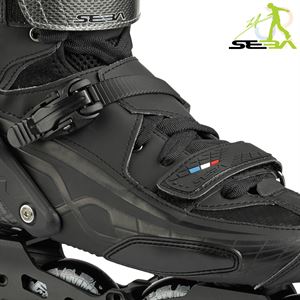 Seba TRIX 80 Black / Black In-Line Skates - Momma Trucker Skates