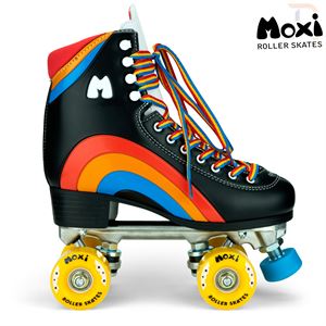 Moxi Rainbow Roller Skates - Black - Momma Trucker Skates