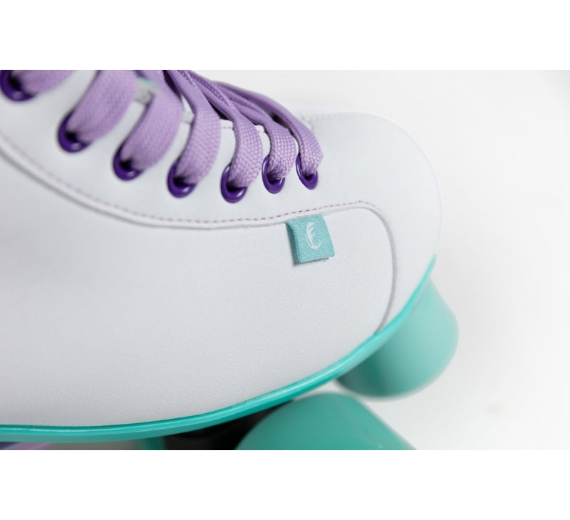 Chaya Lifestyle Roller Skates Melrose White & Teal - Momma Trucker Skates