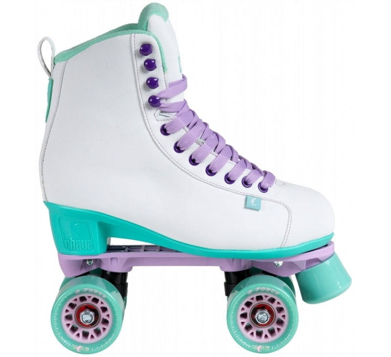 Chaya Lifestyle Roller Skates Melrose White & Teal - Momma Trucker Skates