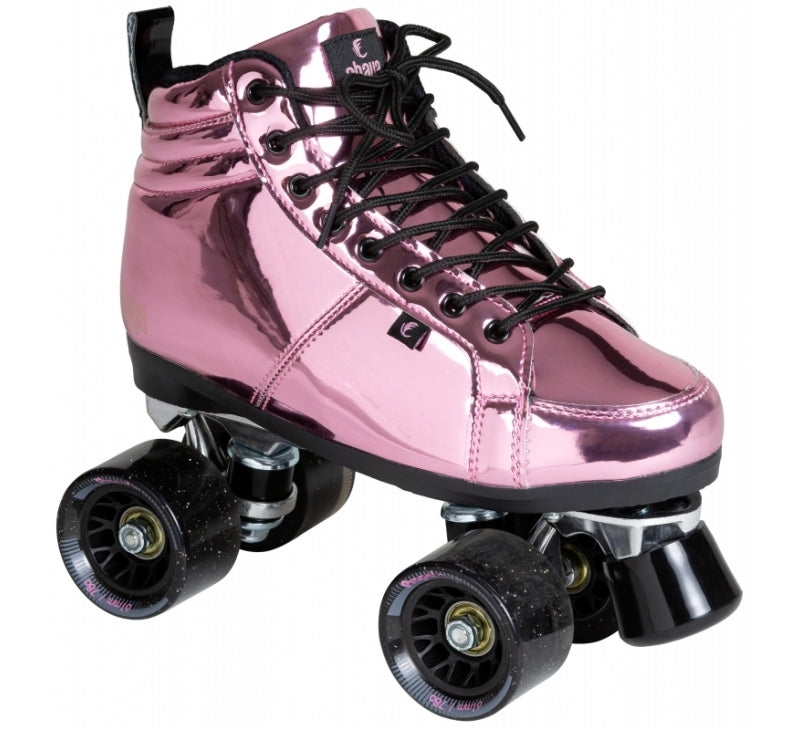 Chaya Pink Laser Roller Skates - Momma Trucker Skates