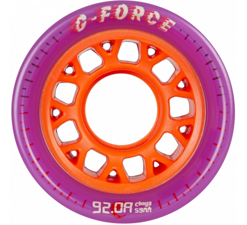 Chaya Roller Derby Wheels G-Force Nylon Slick 92a
