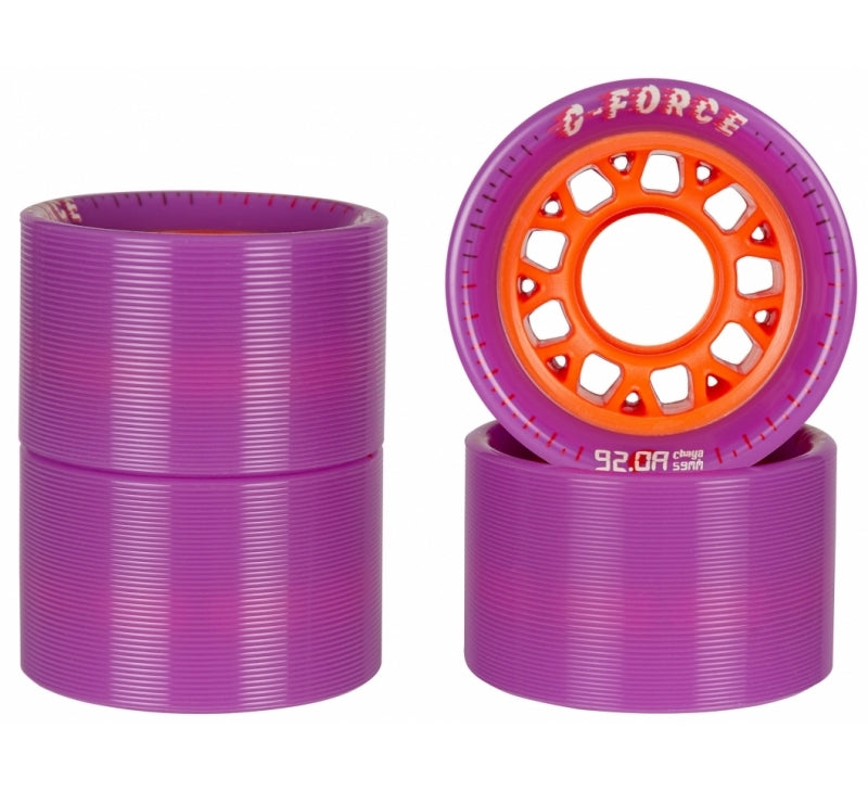 Chaya Roller Derby Wheels G-Force Nylon Slick 92a