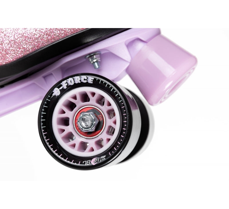Chaya Melrose Pink Glitter Roller Skates - Momma Trucker Skates