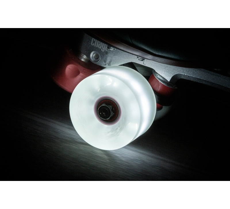 Chaya Light Up Quad Wheels - Neon White - Momma Trucker Skates