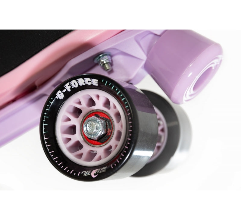 Chaya Melrose Black & Pink Roller Skates - Momma Trucker Skates