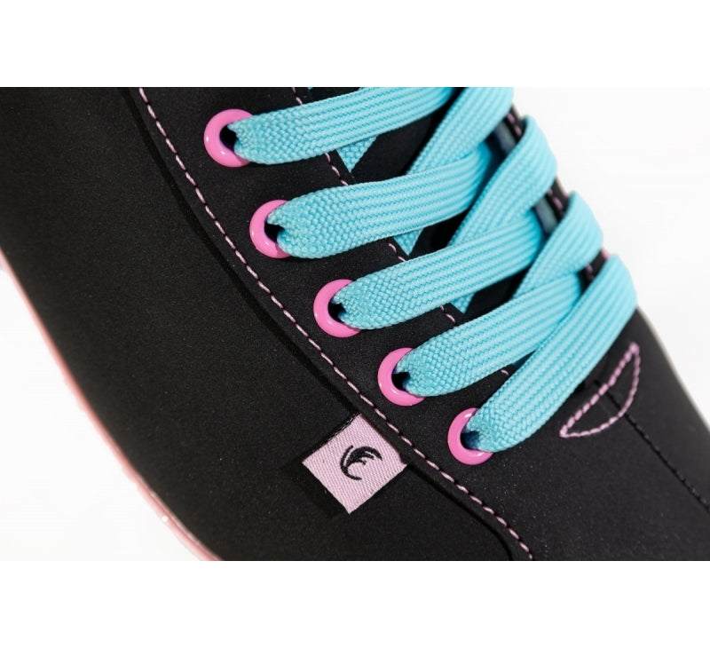 Chaya Melrose Black & Pink Roller Skates - Momma Trucker Skates