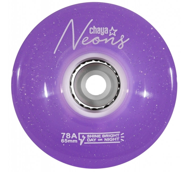 Chaya Light Up Quad Wheels - Neon Purple