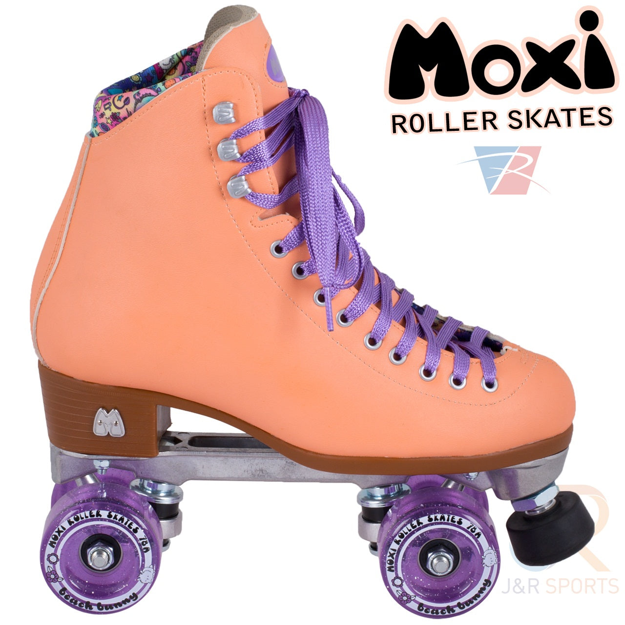 Moxi Beach Bunny Roller Skates - Peach - Momma Trucker Skates
