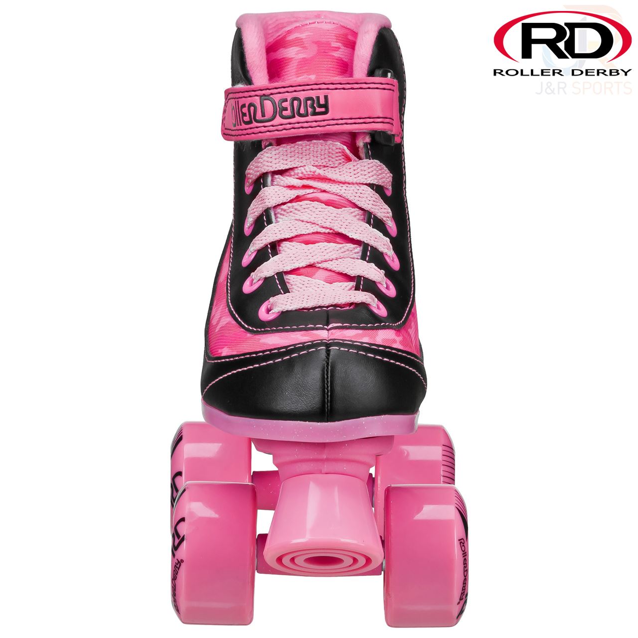 Roller Derby FireStar V2 Pink Camo Quad Skates - Momma Trucker Skates