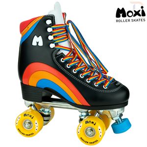 Moxi Rainbow Roller Skates - Black - Momma Trucker Skates