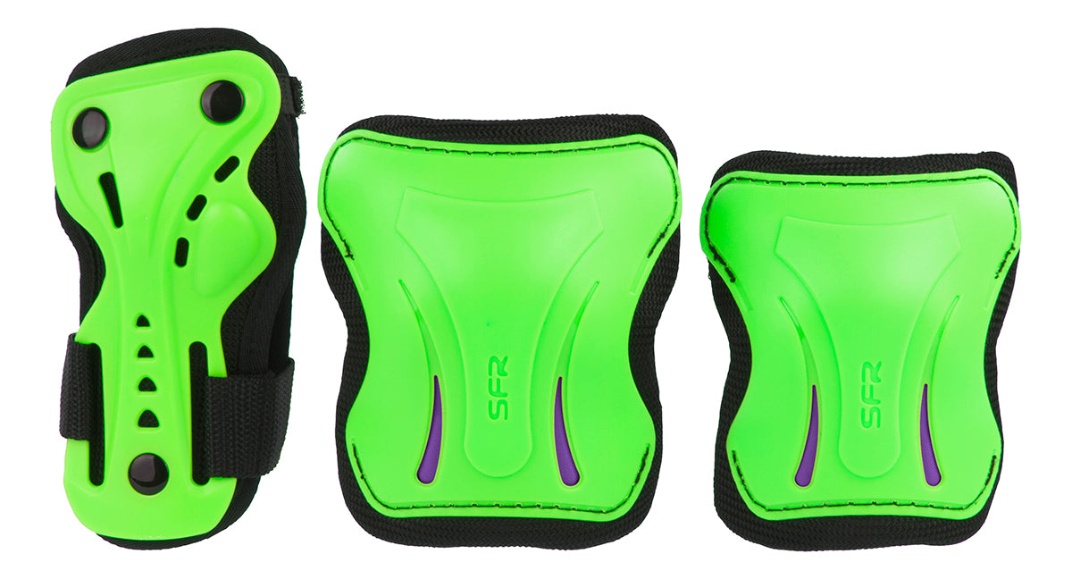 SFR Essentials Protection Triple Pad Set - All Colours! - Momma Trucker Skates