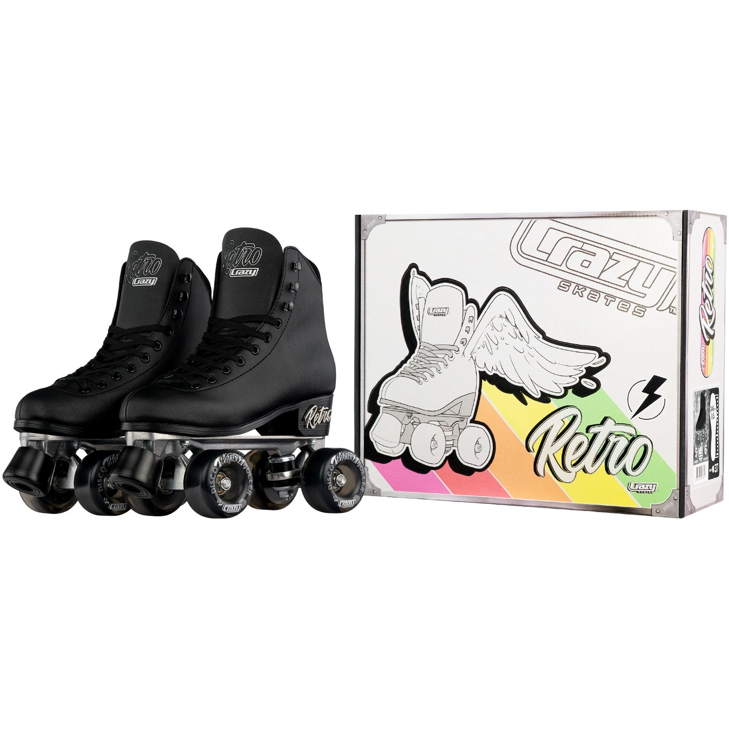 Crazy Skates Classic Vintage Retro Roller Skates - - Momma Trucker Skates
