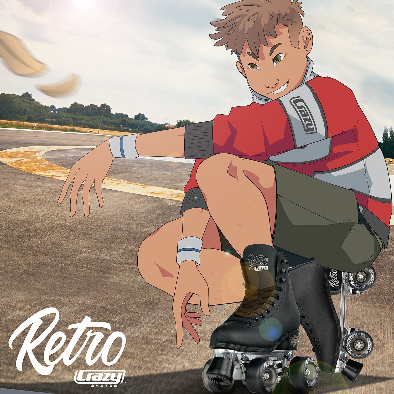 Crazy Skates Classic Vintage Retro Roller Skates - - Momma Trucker Skates