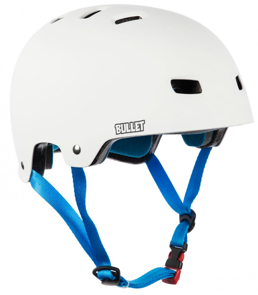 Bullet X Santa Cruz Skate Helmet Screaming Hand Matt White - Momma Trucker Skates