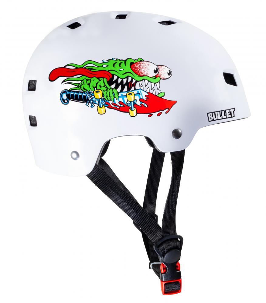 Bullet x Santa Cruz Helmet Slasher Youth 49-54cm - Momma Trucker Skates