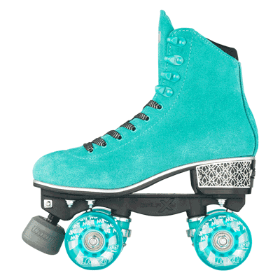 Crazy Skates Evoke Roller Skates - Teal - Momma Trucker Skates
