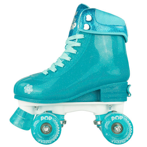 Crazy Skates Glitter Pop Teal - Momma Trucker Skates