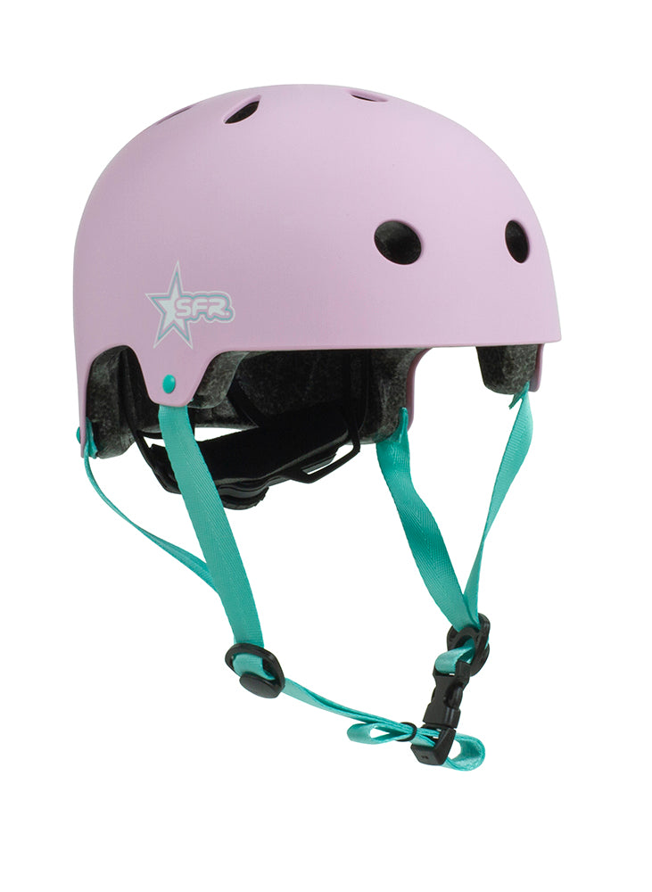 SFR Spectra Roller Skates Beginners Package Pink & Teal, Pads, Helmet & Bag - Momma Trucker Skates
