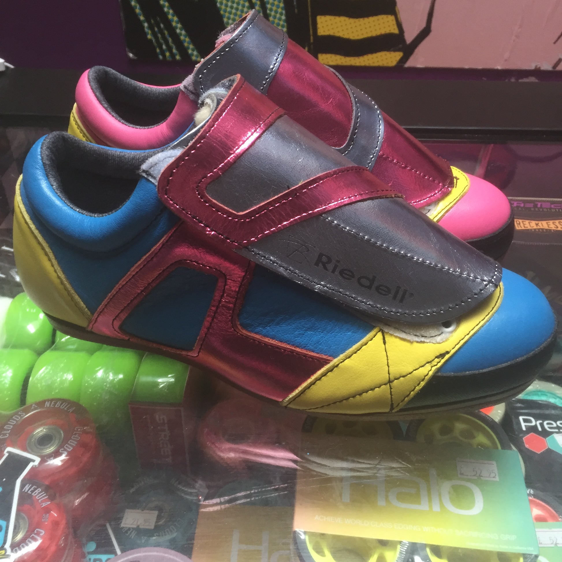 Riedell 951 Custom Colour Roller Derby Jam Skating Quad Boots - Momma Trucker Skates