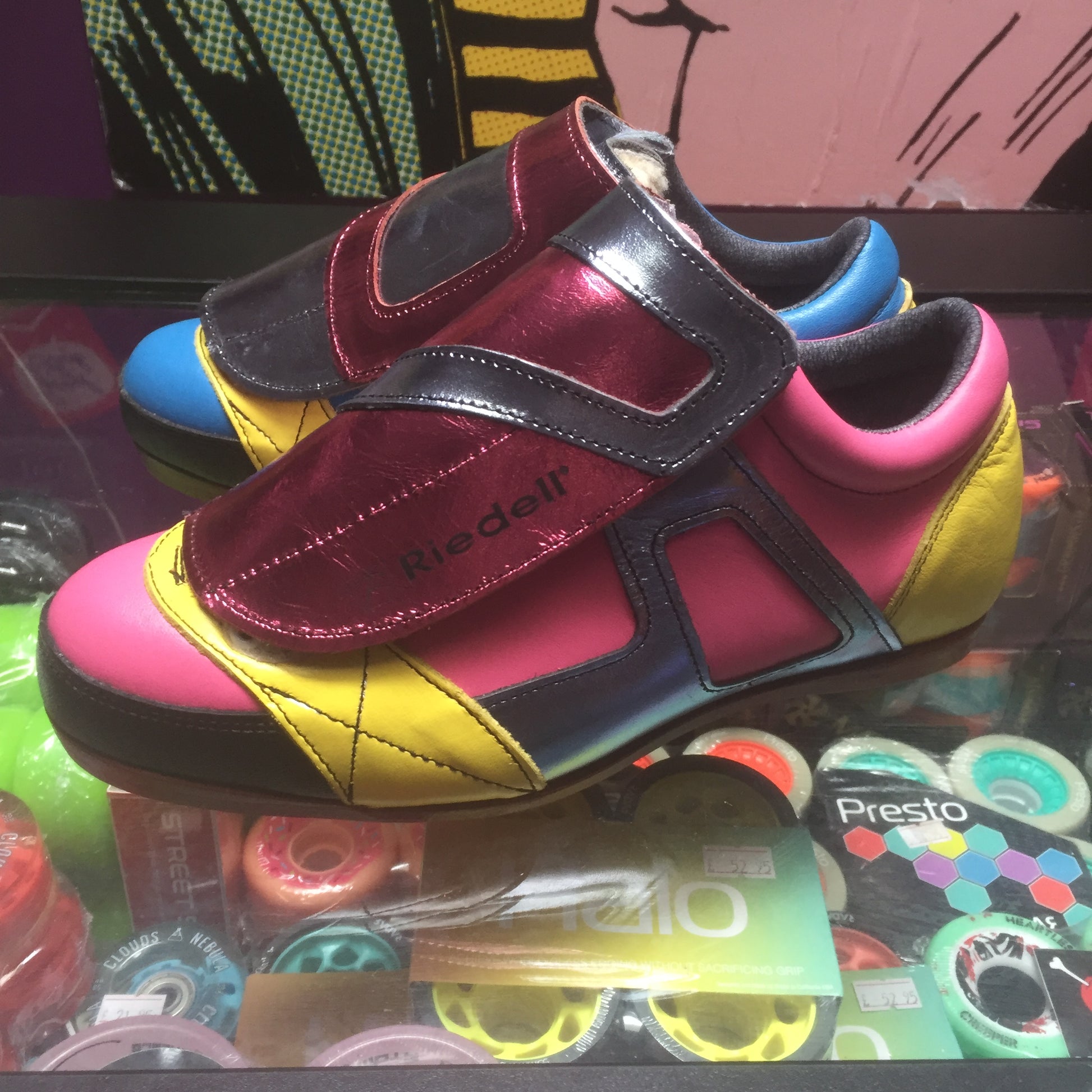 Riedell 951 Custom Colour Roller Derby Jam Skating Quad Boots - Momma Trucker Skates