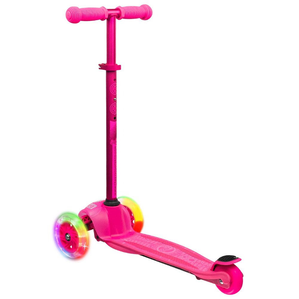 Crazy Skates Joey Glo Scooter & Protexion Set - Pink - Momma Trucker Skates
