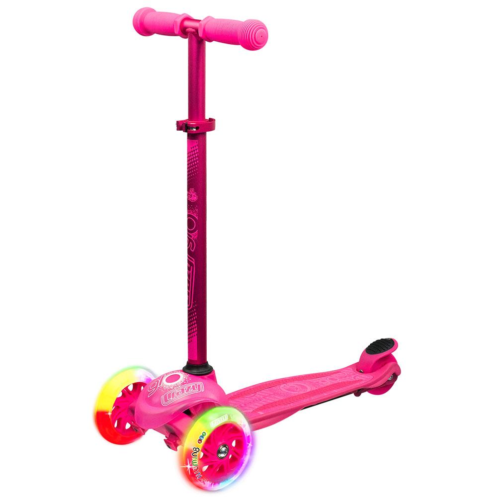 Crazy Skates Joey Glo Scooter & Protexion Set - Pink - Momma Trucker Skates