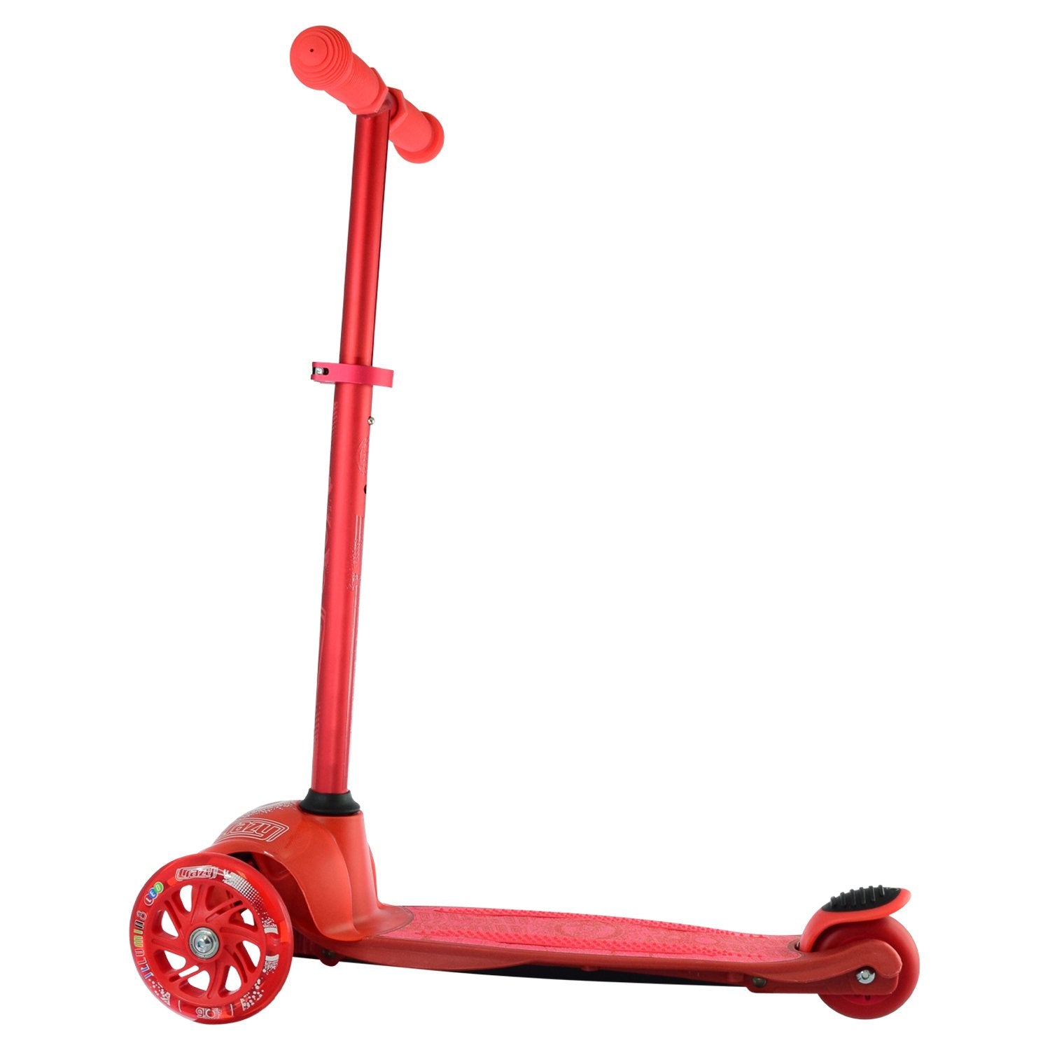 Crazy Skates Joey Glo Scooter & Protexion Set - Red - Momma Trucker Skates