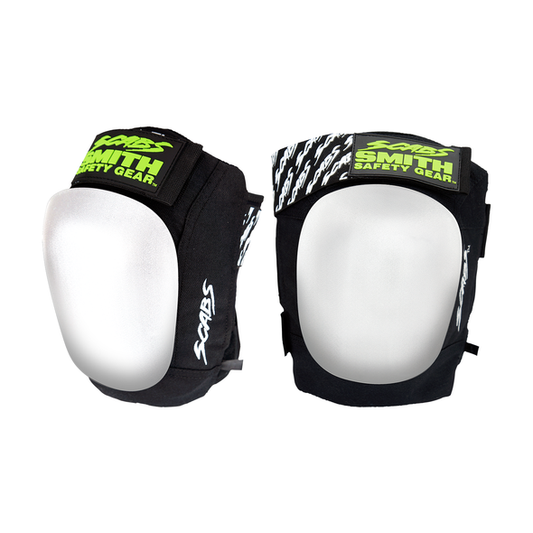 Smith Scabs Skate Knee Pads - White Caps