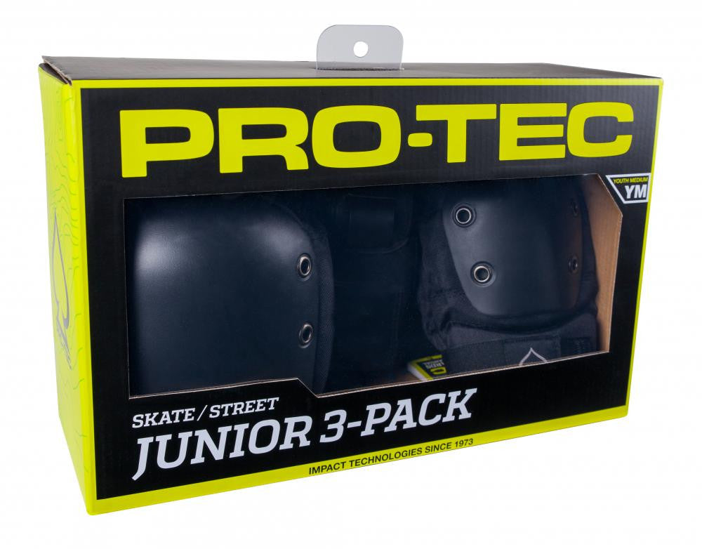 Pro-Tec Padset Street Black - Youth & Adult Sizes - Momma Trucker Skates