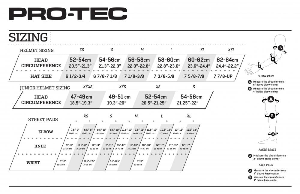 Pro-Tec Street Gear Pad Set Checker - Adult & Junior Sizes - Momma Trucker Skates