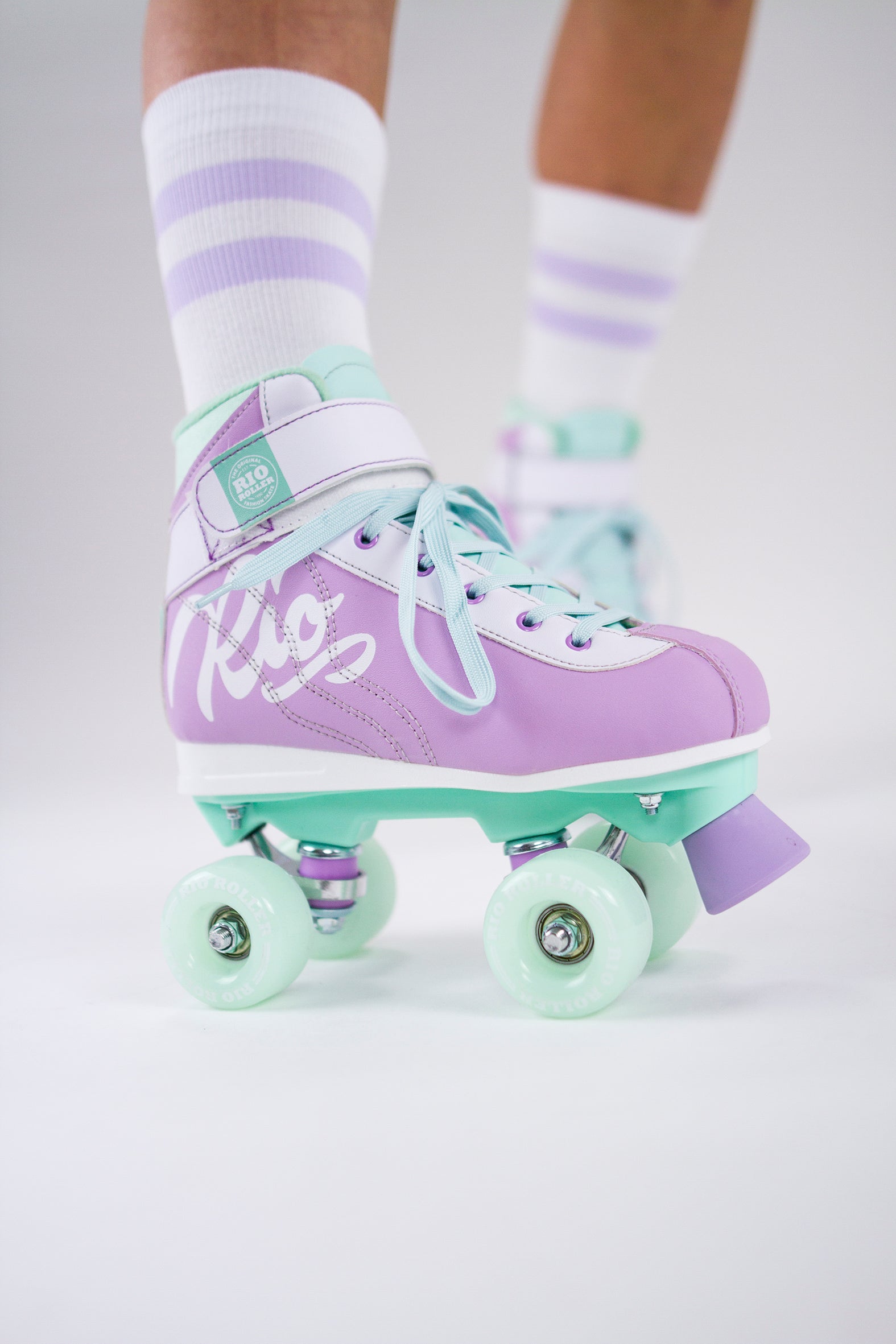 Rio Roller Milkshake Quad Roller Skates - Mint Berry - Momma Trucker Skates