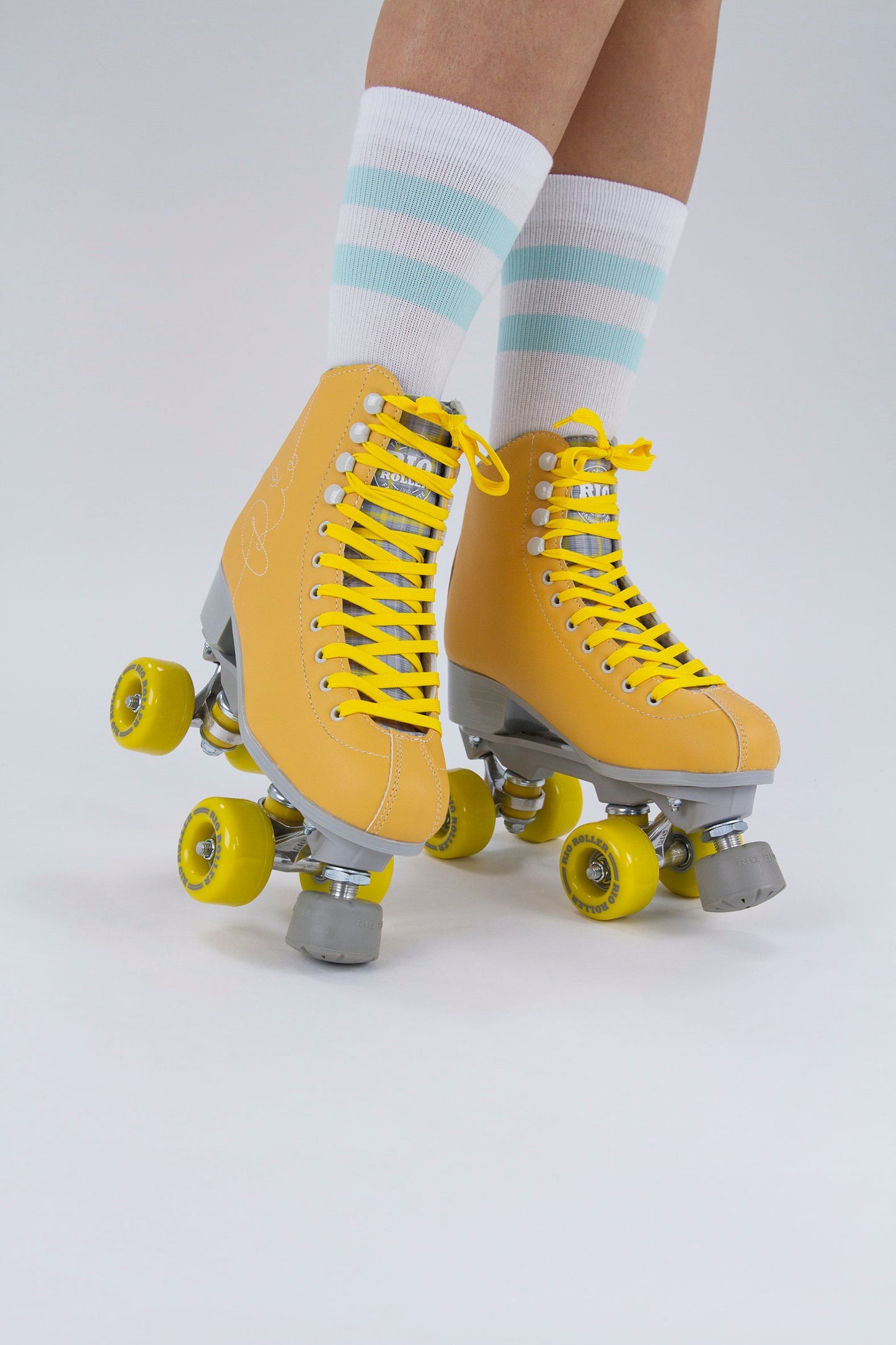 Rio Roller Signature Quad Skates - Yellow - Momma Trucker Skates