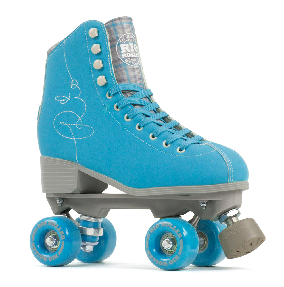 Rio Roller Signature Quad Skates - Blue - Momma Trucker Skates