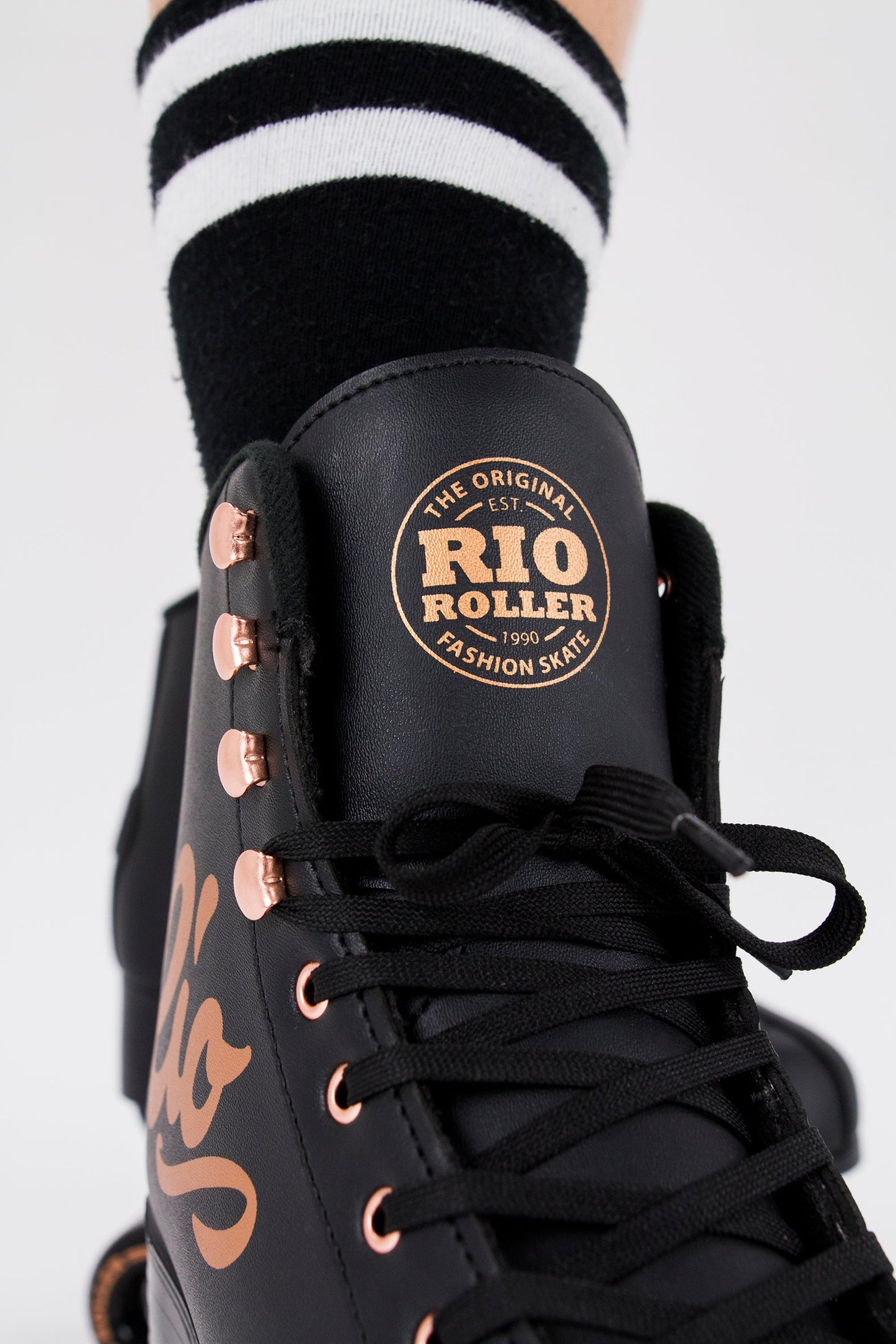 Rio Roller Rose Quad Roller Skates - Black - Momma Trucker Skates