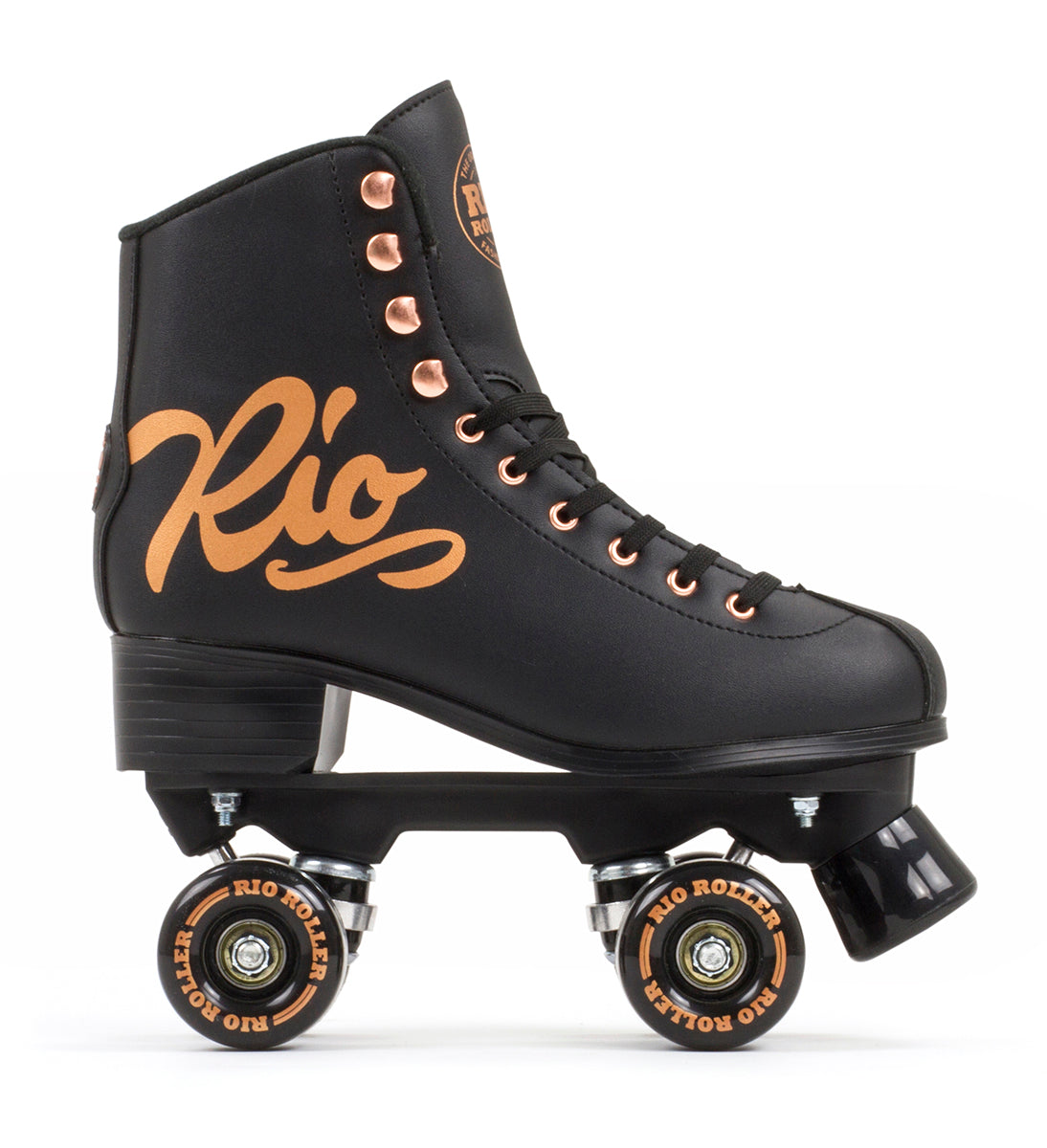 Rio Roller Rose Quad Roller Skates - Black - Momma Trucker Skates