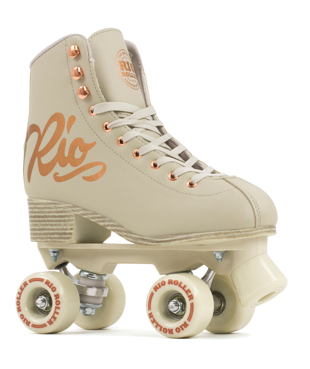 Rio Roller Rose Quad Roller Skates - Cream - Pre-Order - Momma Trucker Skates