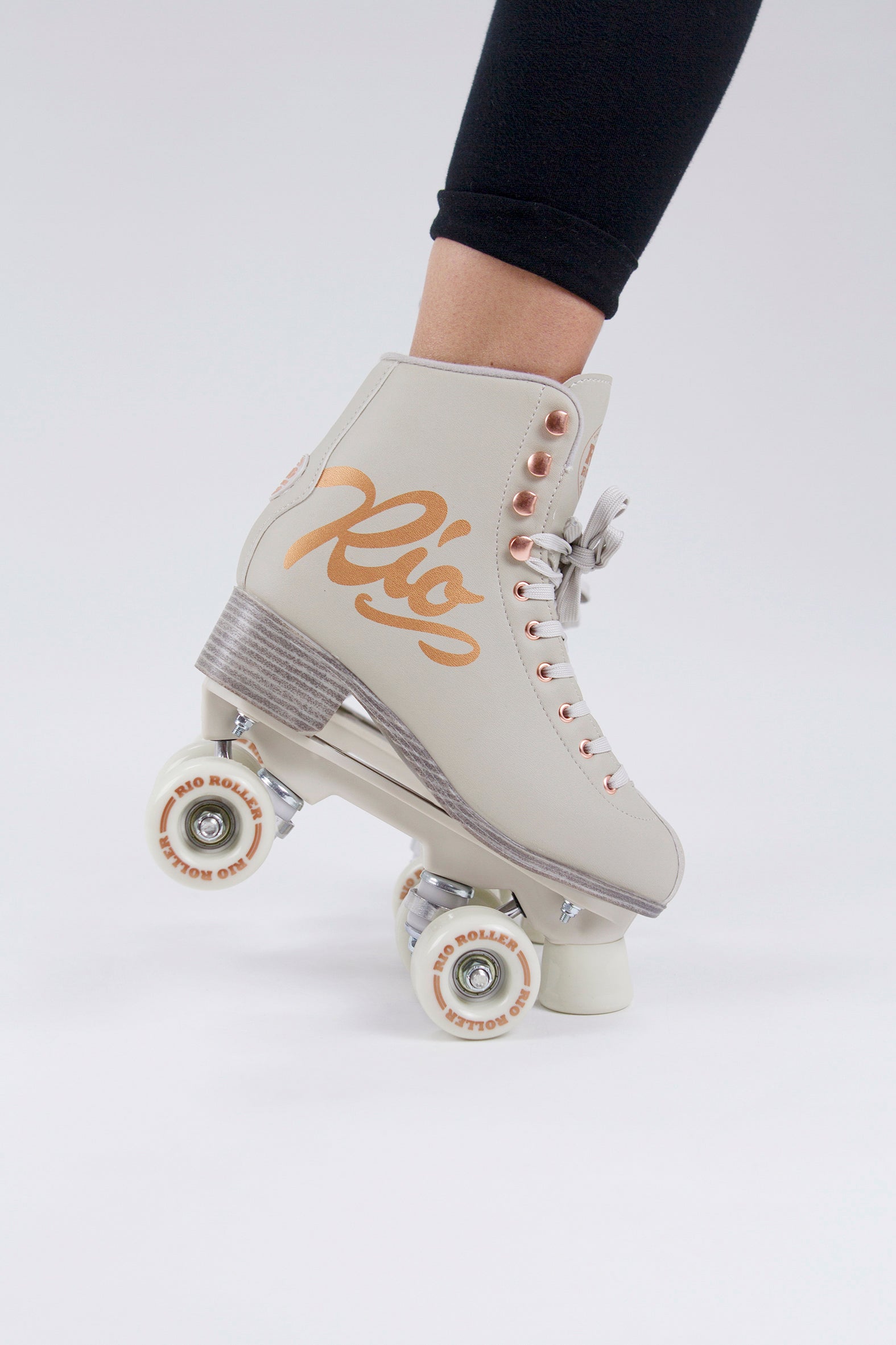 Rio Roller Rose Quad Roller Skates - Cream - Pre-Order - Momma Trucker Skates