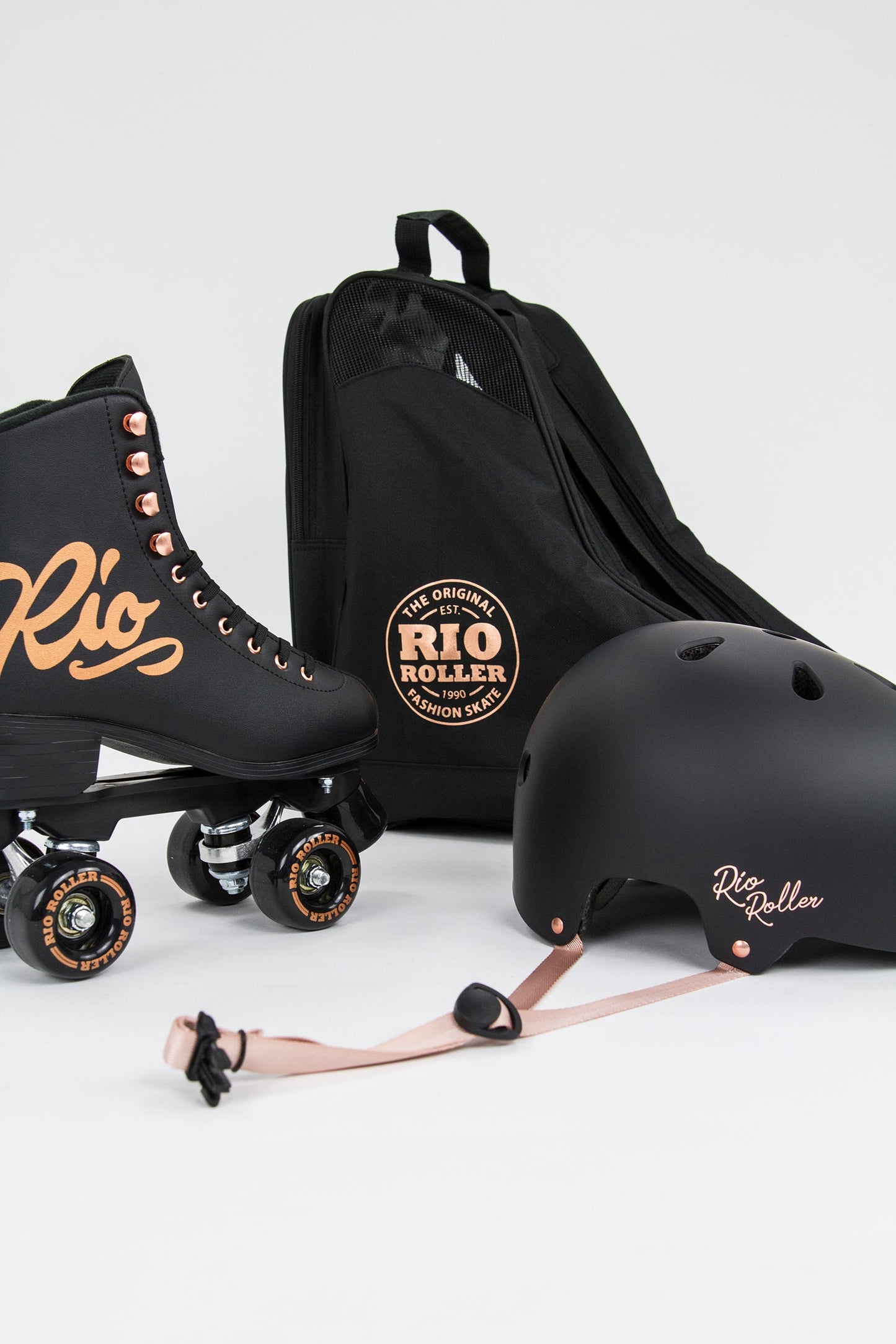 Rio Roller Rose Quad Roller Skates - Black - Momma Trucker Skates