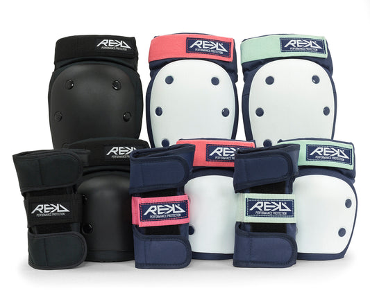 REKD Heavy Duty Skate Protection Triple Pad Set - All Colours - Momma Trucker Skates