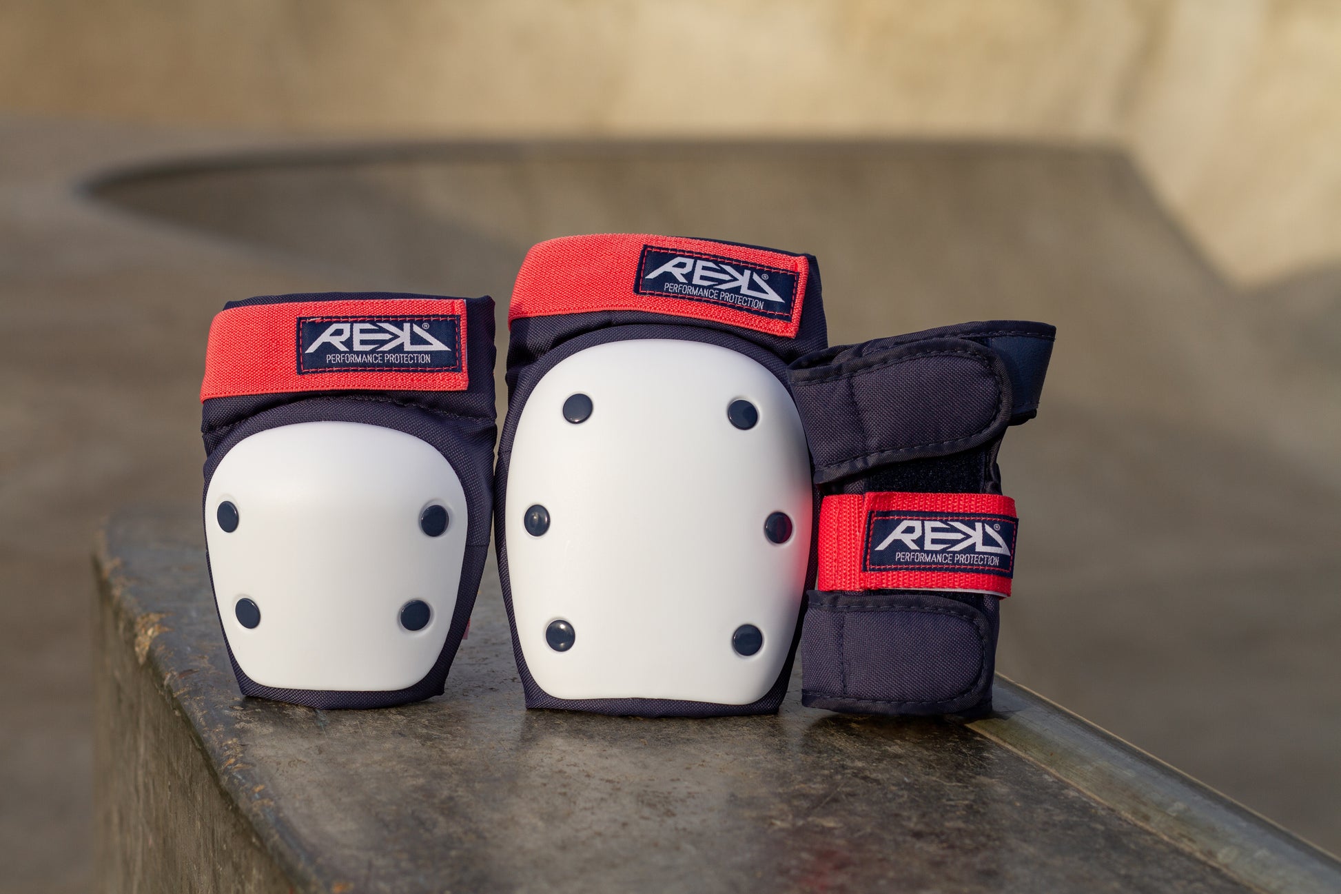 REKD Heavy Duty Skate Protection Triple Pad Set - All Colours - Momma Trucker Skates