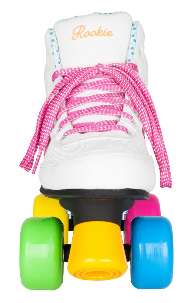 Rookie Rollerskates Forever Rainbow V2 White - Momma Trucker Skates