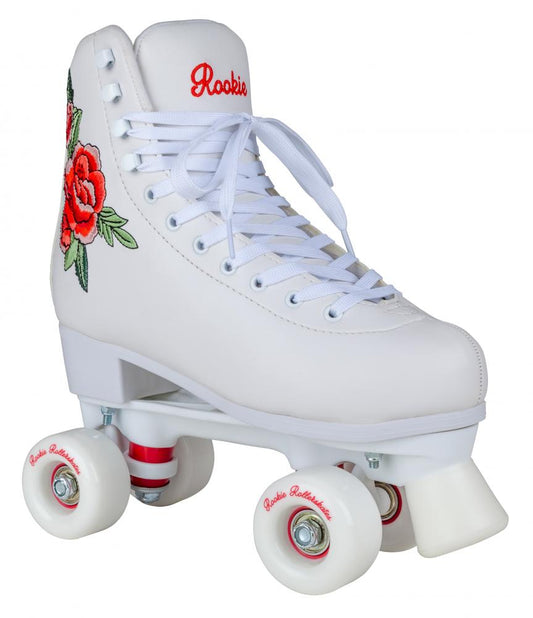 Rookie Roller Skates Rosa White Quad Skates - Momma Trucker Skates