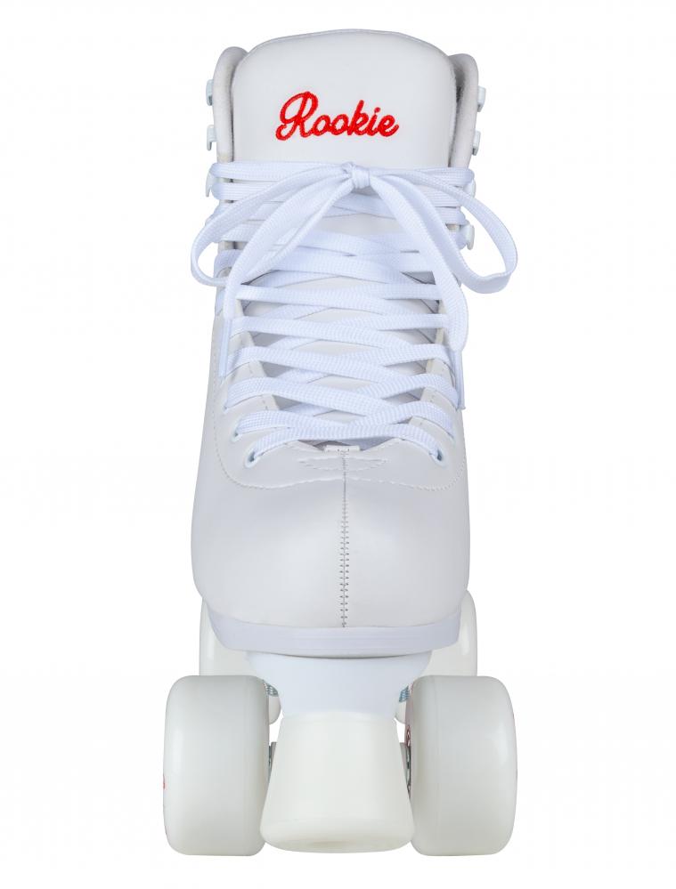 Rookie Roller Skates Rosa White Quad Skates Momma Trucker Skates