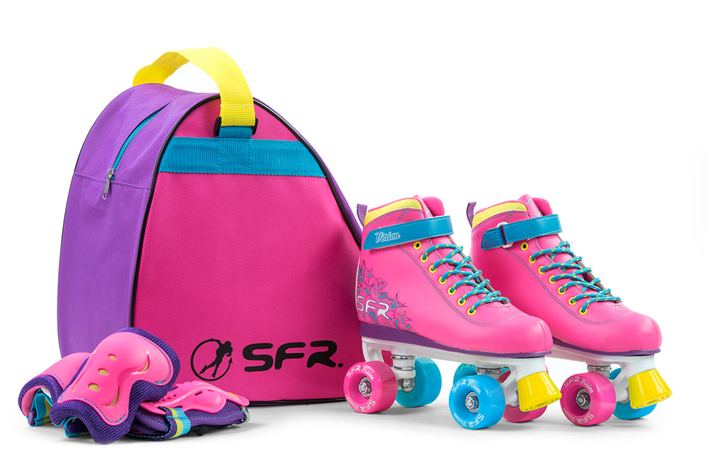 SFR Vision II Quad Skates Pink Tropical - Momma Trucker Skates